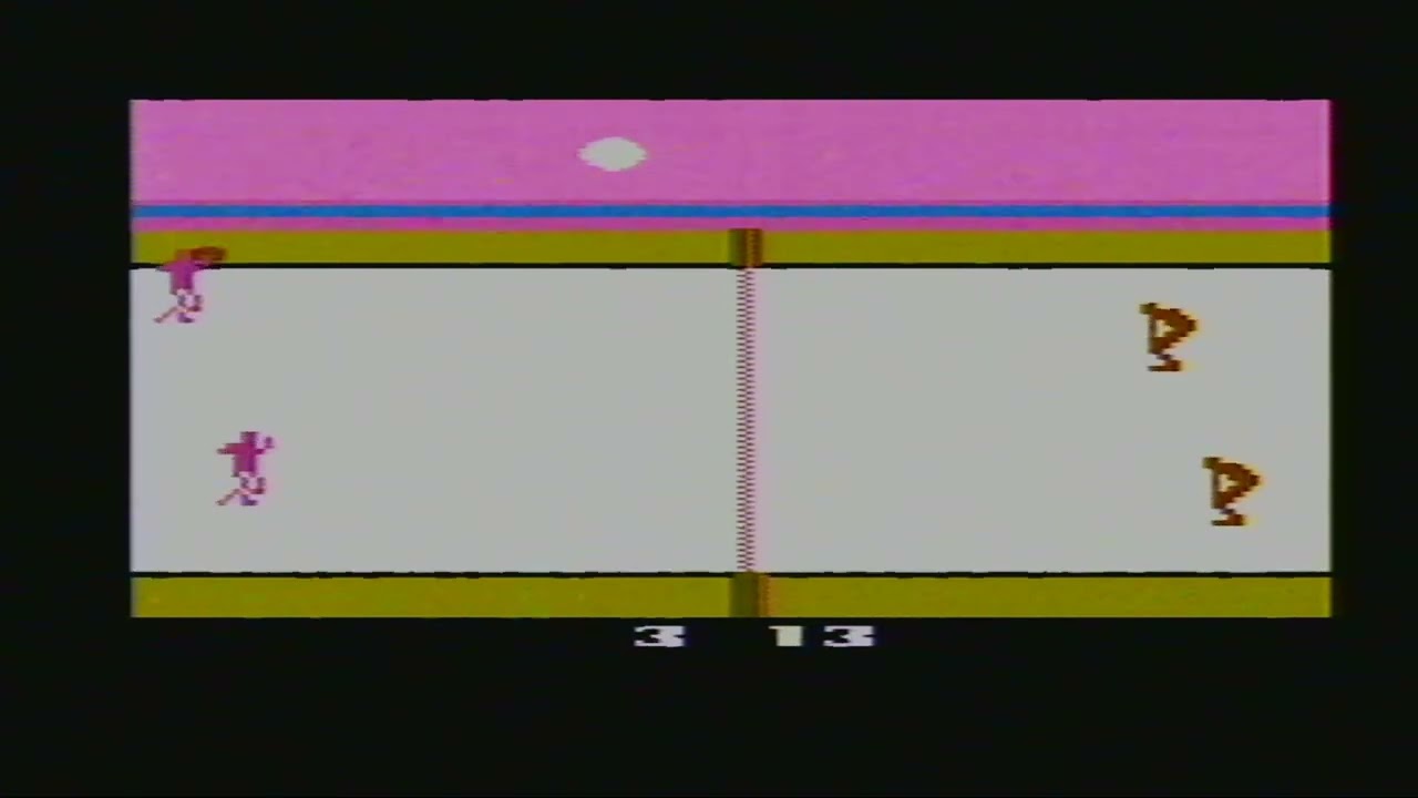 Jeu ATARI 2600 VOLLEYBALL - Édition Rare, Bon état - Cartouche Et Notice Incluses