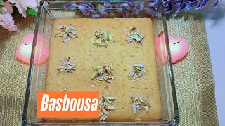 Basbousa, Middle Eastern Dessert, Semolina Cake, Dessert Recipe,Cake Recipe