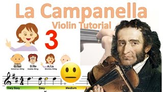 La Campanella (Blackpink's Shut down intro) easy version sheet music and violin tutorial