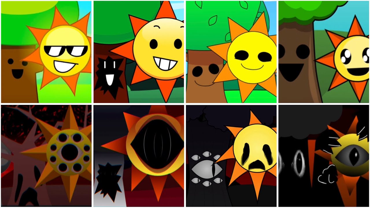 Incredibox - Sprunki but MIX MR SUN AND MR TREE in ALL Different Mods