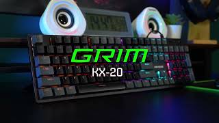 Full Size Mechanioal Keyboard with Hot-swappable Switch 3 Pin and RGB Lighting | Grim KX-20