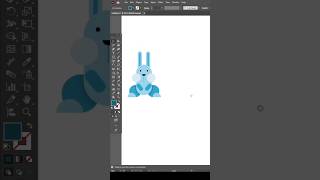 Cute Bunny Vector Design 🐰✨ | Illustrator Speed Art #shorts  #art