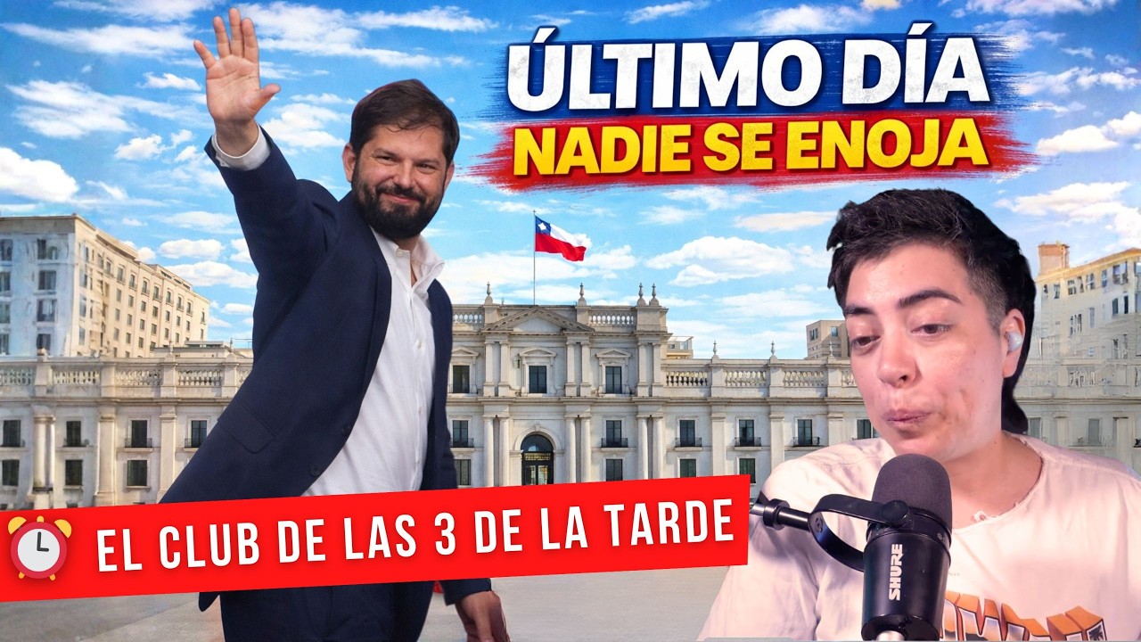 ULTIMO DIA NADIE SE ENOJA. EL CLUB DE LAS TRES DE LA TARDE