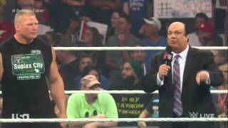 lesner comes and take bo dallas to suplex city raw 24\/08\/2015