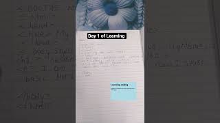 Day 1 learning basic HTML tags to become a Frontend developer