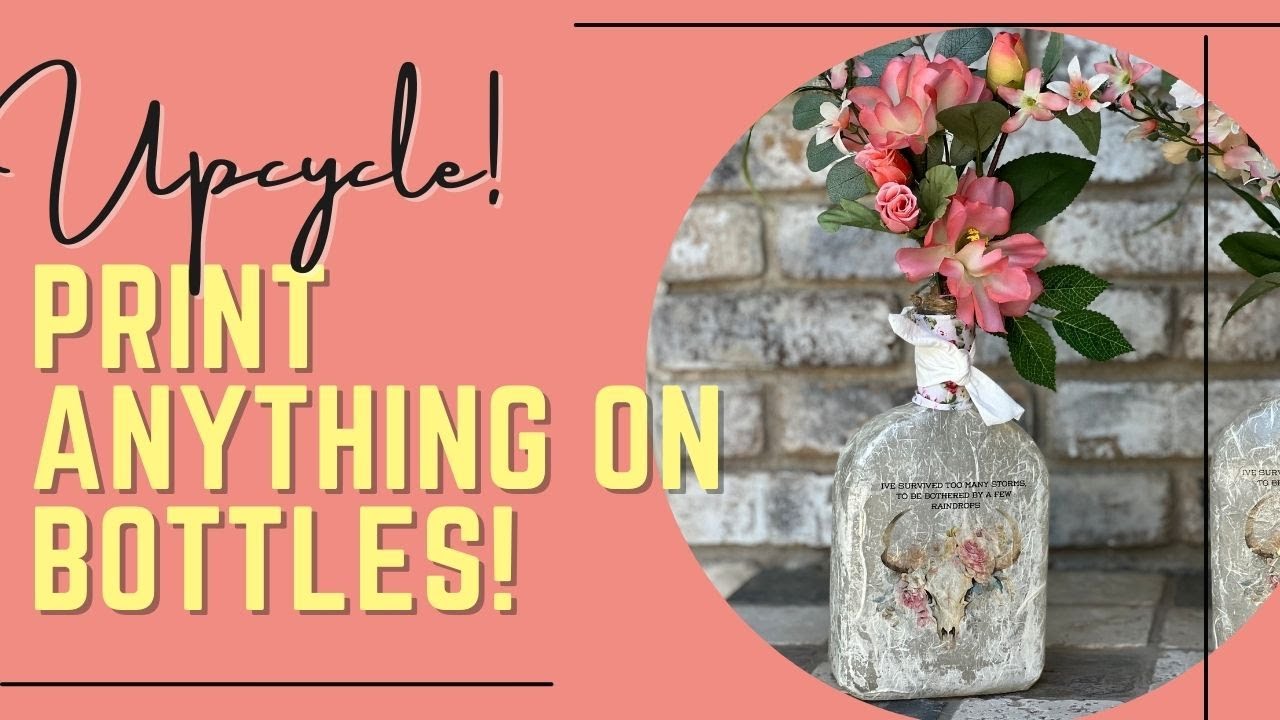 Easy bottle craft! Customize and upcycle your bottles!