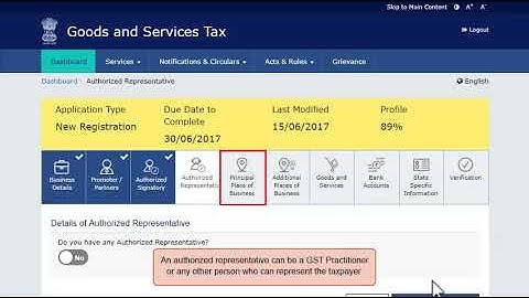GSTN Official Guide for Applying for GST Registration PART B