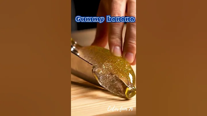 Surprise gummy banana ASM  #gummy #asmr #videoviral