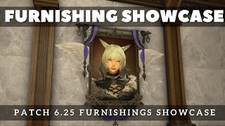 FFXIV - Patch 6.25 Furnishings Item Showcase: New Furnishings from Crafting Log and More.