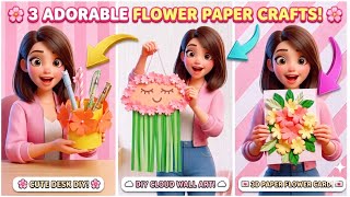 Stop Throwing Away Paper! 😱 3 Cute Aesthetic DIYs 🌈✂️👩🏻‍🎨ARK Art & Craft🎨
