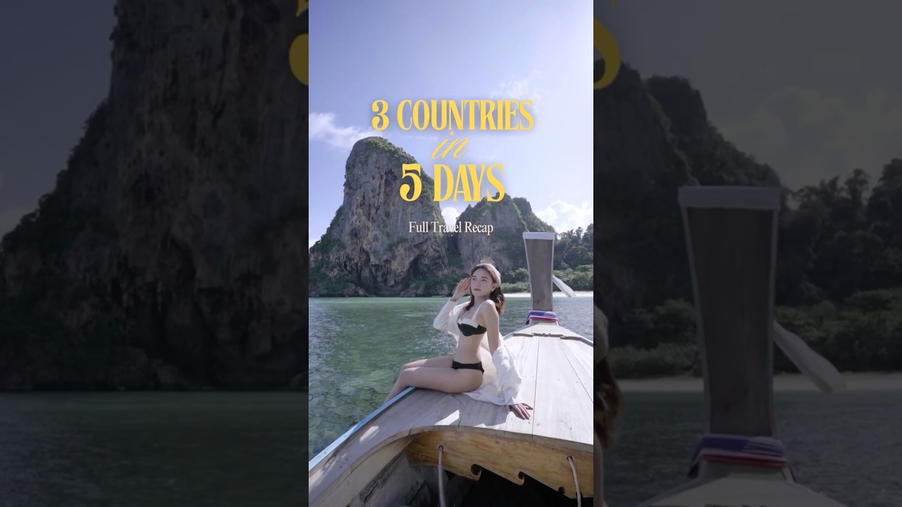 3 COUNTRIES. 5 DAYS. 1 GOLDEN TRIP ✨