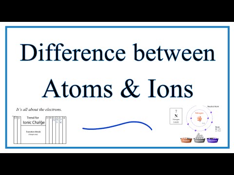 परमाणुओं और आयनों के बीच अंतर (स्पष्टीकरण और उदाहरण)