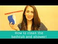 How to clean the bathtub and shower! | Clean Casa