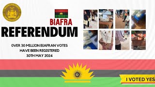 30 Million Votes In Just The First Face Of Biafra Self Referendum Speaks Volume. Add ur Voice NOW