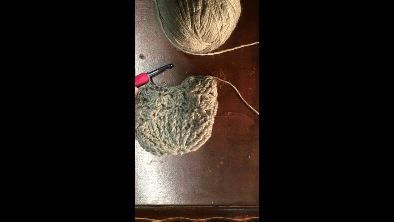 Lilac Cluster Beanie Part 2.  This Video Tutorial is for Left Handed crocheters