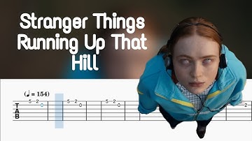 Kate Bush - Running Up That Hill (Stranger Things) || Easy Guitar Tabs Tutorial