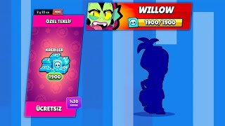 1900 ÜCRETSİZ KREDİ ✅WILLOW  YENİ BRAWL STARS YENİ SEZON !