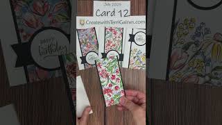 Create with Terri Gaines - July 2025 Card 12  #handmadecards #CreateWithTerriGaines #diy
