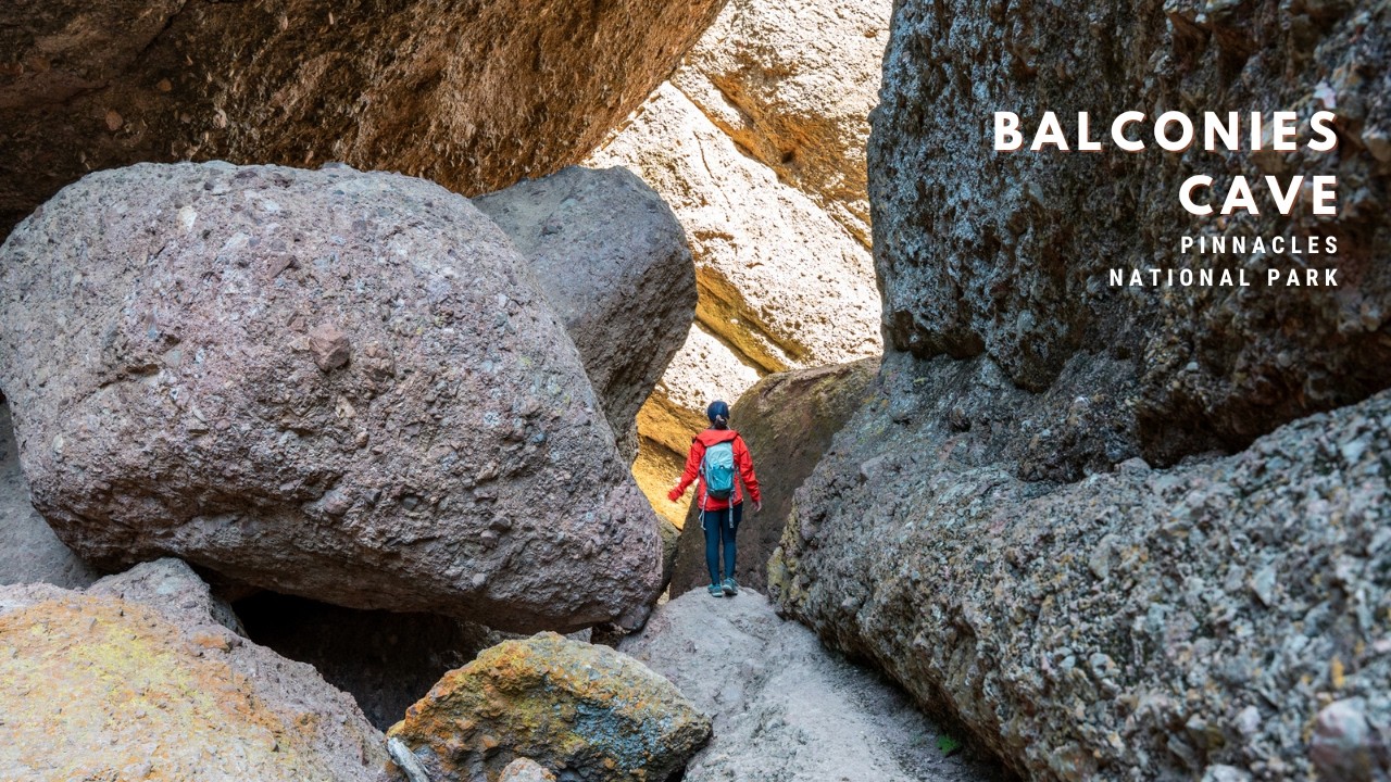 Как добраться до пещеры Балконис в национальном парке Пиннаклс, Калифорния.