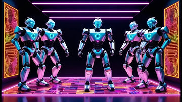 Five Little Robots on the Run | Fun Robot Song for Kids | Learning Adventure Rhyme