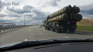 Трасса Е-95.Пулковское шоссе. 9.05.22 Мотосезон открыт. Движение военной техники после парада победы