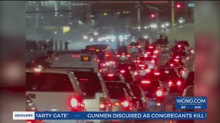Driver reacts to stunt driving in New Orleans East
