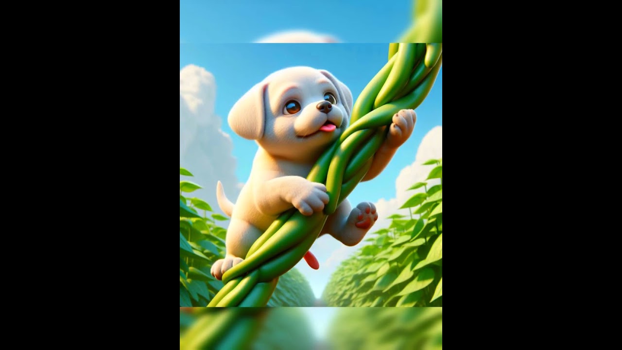 Cute Dog And BEAN STEM #shorts #funny #cute #edit #trending #dog #dogvovvov #cat #viralvideo #ai