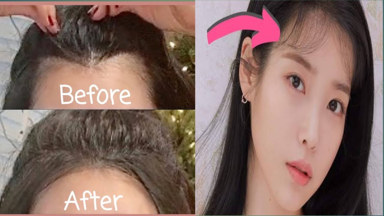 How to cut (fake)baby hair cut | solution for big forehead| hide ...