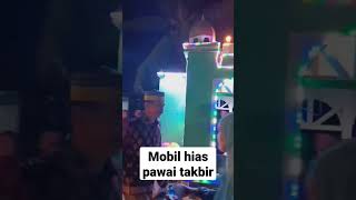 Kemeriahan Rombongan Peserta Dan Penggiring Pawai Dan Lomba Takbir