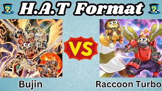 Bujin Vs Raccoon Turbo! | HAT Format Replay Review! | Yu-Gi-Oh! April 2014 Banlist