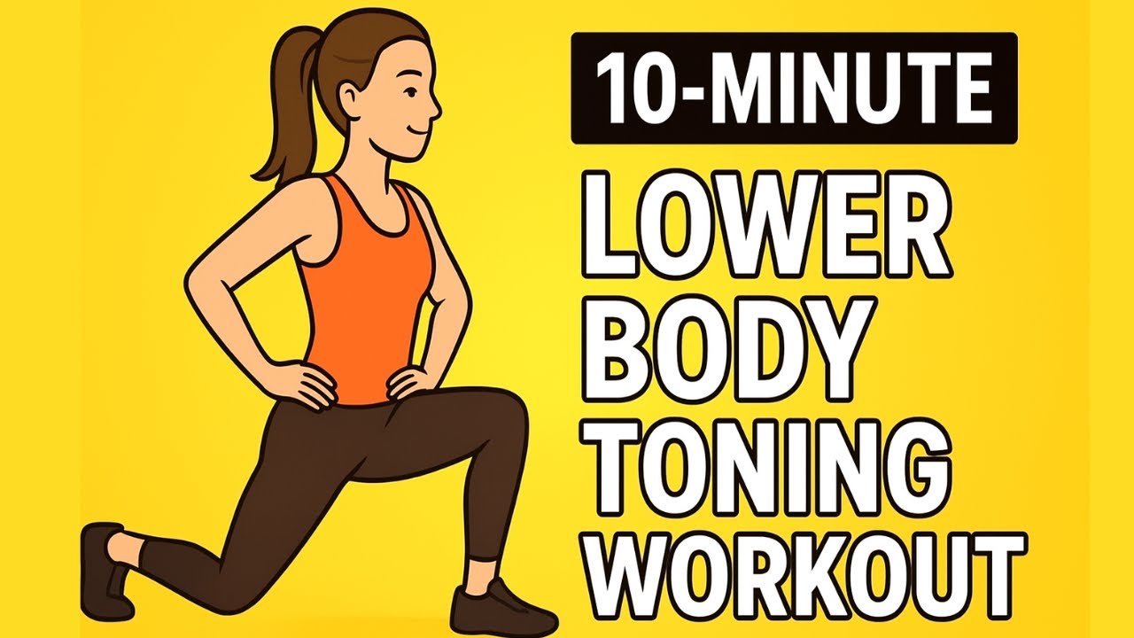 10-Minute Lower Body Toning Workout | Legs, Glutes & Thighs | No ...