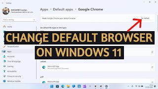 How to Change Default Browser on Windows 11