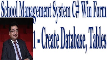 1- Database Script of School Management System with C# Win Form in Urdu/Hindi