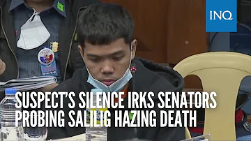 Suspect’s silence irks senators probing Salilig hazing death