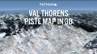 Val Thorens 3D Ski Map - Pistes, Freeride & Ski-Touring // FATMAP screenshot 1