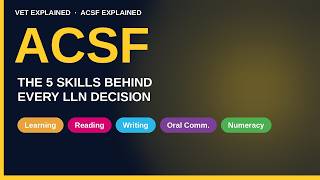 ACSF Explained: The Framework Behind Every LLN Decision in Australia