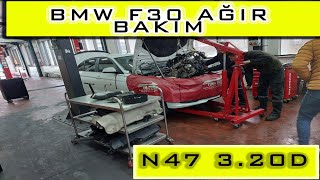 BMW F30 320d Motor İndi I Ağır Bakım I Lastik Degisimi I Boyasız Göçük Yoketme