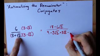 Rationalize the Denominator (How To + 3 Examples, use Conjugate)