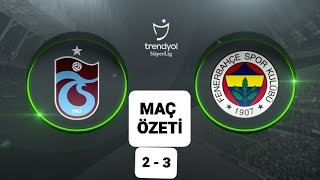 TRABZONSPOR FENERBAHÇE MAÇ ÖZETİ SÜPER LİG 30. HAFTA MAÇI #trabzonspor #fenerbahçe