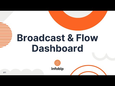 Broadcast & Flow Dashboard - Infobip Portal