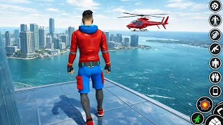 Spider Rope Hero: City Rescue Gameplay (Android) Superhero Open World Action screenshot 3
