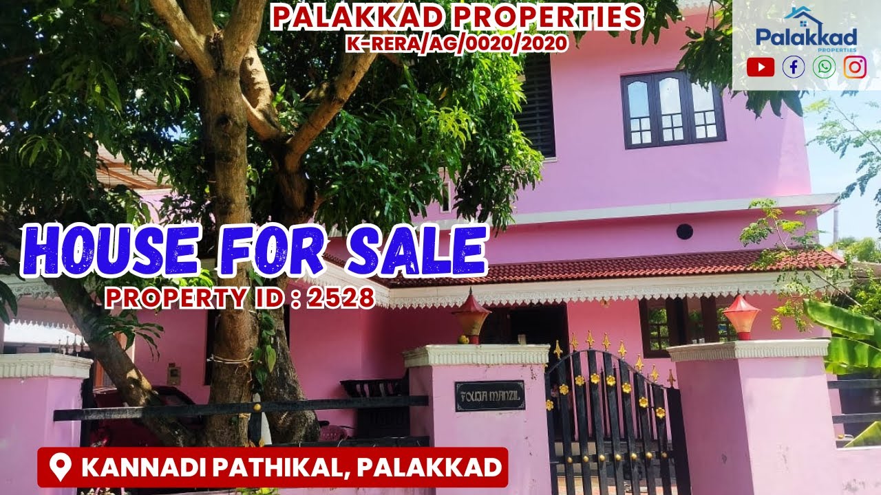 House for sale at Kannadi Pathikal , Palakkad........#PROPERTY ID : 2528