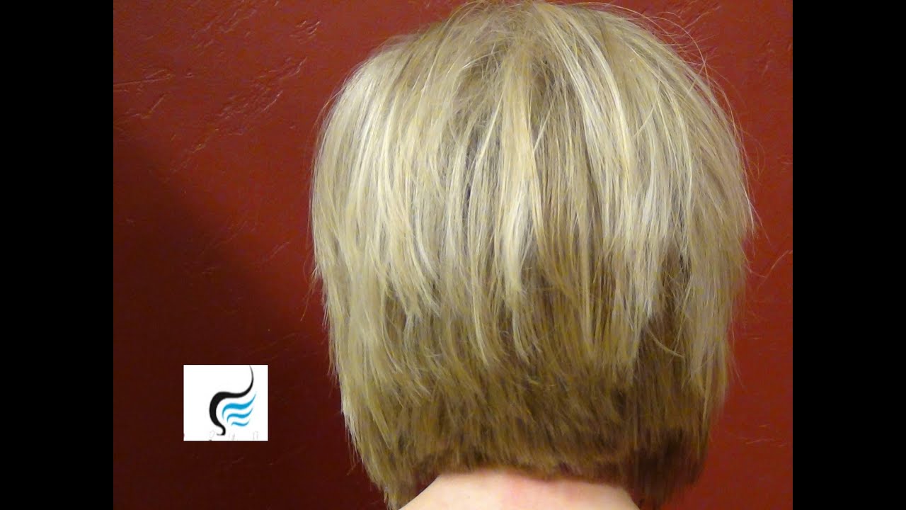 Short And Sleek Golden Blonde Chin-Length Bob Haircut With Tapered Back