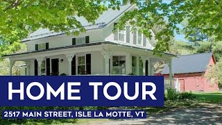 Vermont Home Tour: Isle La Motte Island Farmhouse on 2.5 Acres | Lake Champlain Real Estate