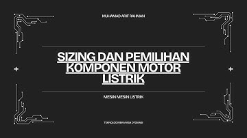MML 4 - Perhitungan I_VL dan Sizing Komponen