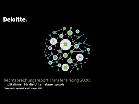 Webcast Deloitte TP Insight | Rechtsprechungsreport Transfer Pricing 2020