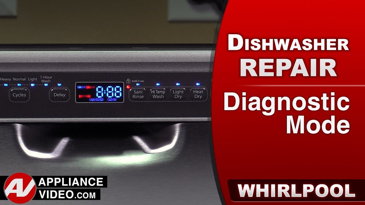 Whirlpool & Maytag Dishwasher - Diagnostic Mode & Error ...