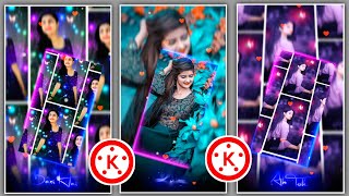Full Screen Neon Light Status Video Editing | Kinemaster Multi Frame Transition Effect Editing screenshot 5