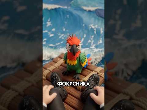 Этот попугай УНИЧТОЖИЛ карьеру фокусника… почти 😂 #истории #анимации #анекдоты #юмор #shorts