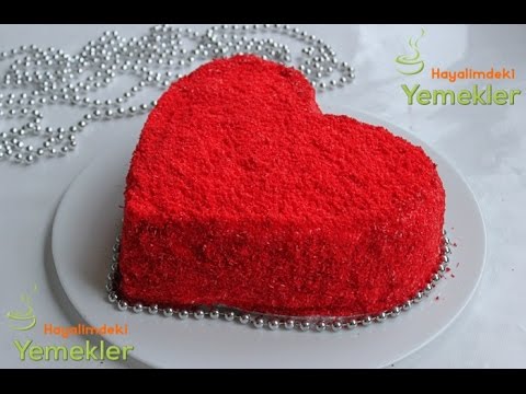 Kırmızı Kalpli Pasta ( Red Velvet Cake )